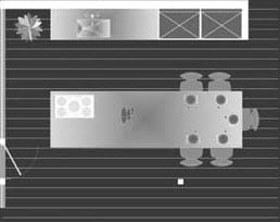 Plan pour une cuisine Boffi LT