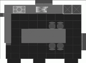 Plan pour une cuisine Boffi Grand Chef