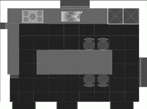 Plan pour une cuisine Boffi Grand Chef
